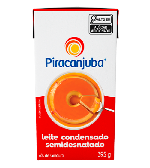 LEITE CONDENSADO SEMIDESNATADO PIRACANJUBA 395G TP