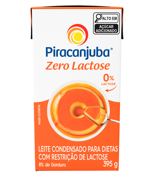 LEITE CONDENSADO ZERO LACTOSE PIRACANJUBA TP 395G