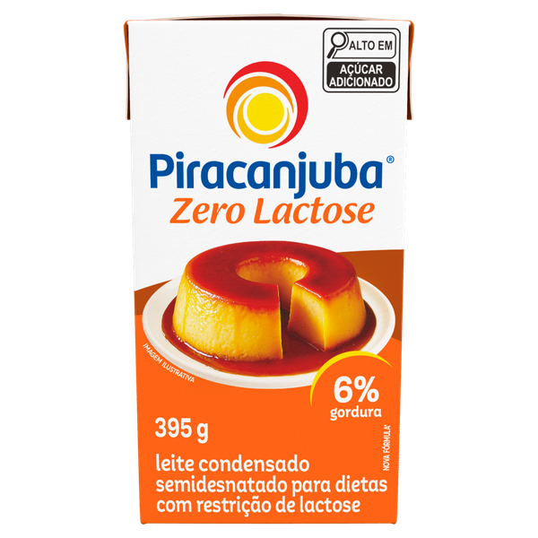 LEITE CONDENSADO ZERO LACTOSE PIRACANJUBA TP 395G