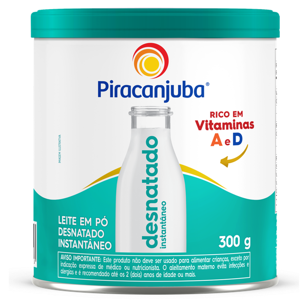 LEITE EM PÓ PIRACANJUBA DESNATADO LT 300G