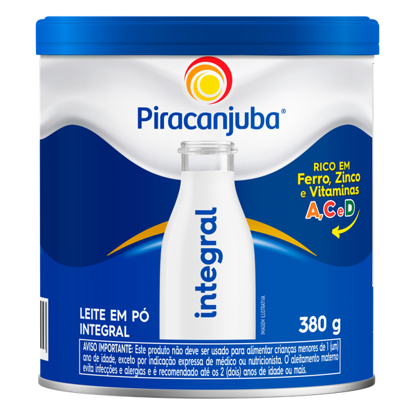LEITE EM PÓ PIRACANJUBA INTEGRAL LT 380G
