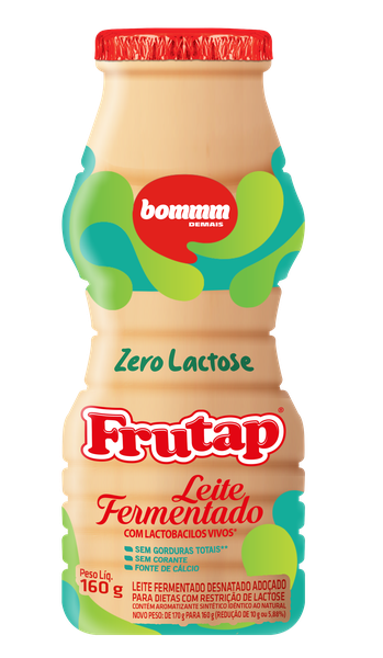 LEITE FERMENTADO FRUTAP ZERO LACTOSE  170G