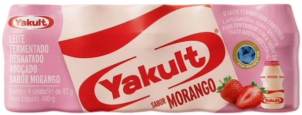 LEITE FERMENTADO YAKULT MORANGO 480G
