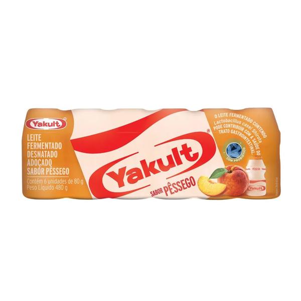 LEITE FERMENTADO YAKULT PÊSSEGO 480G
