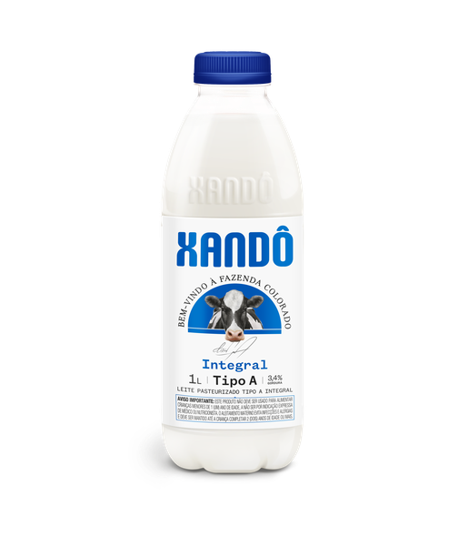 LEITE TIPO A XANDÔ INTEGRAL GARRAFA 1L