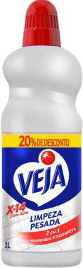 LIMPADOR LIMPEZA PESADA VEJA C/CLORO 1L LV+PG-