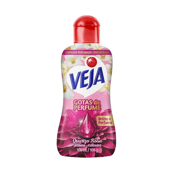 LIMPADOR PERFUMADO VEJA CONCENTRADO QUARTZO ROSA JASMIM 100ML