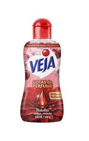LIMPADOR PERFUMADO VEJA CONCENTRADO RUBELITA CEREJA 100ML