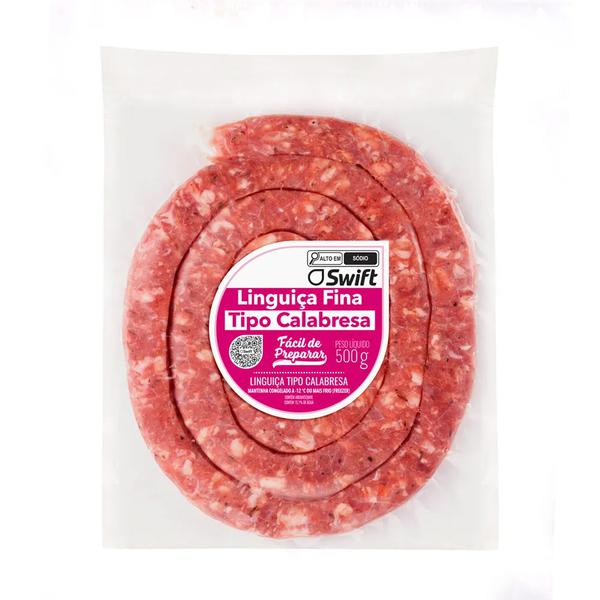 LINGUIÇA CALABRESA FINA SWIFT 500G