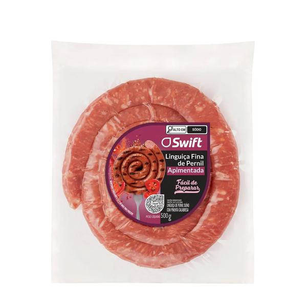 LINGUIÇA PERNIL APIMENTADA SWIFT 500G