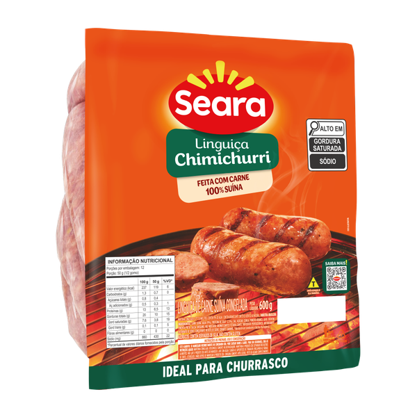 LINGUIÇA SUÍNA C/CHIMICHURRI SEARA 600G