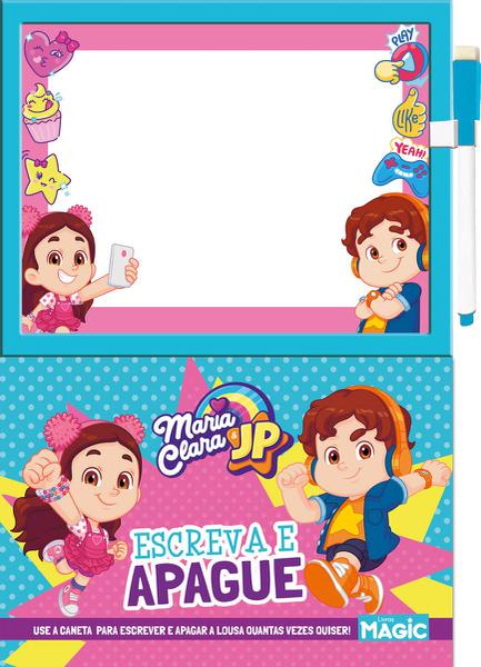 LIVRO ESCREVA E APAGUE MARIA CLARA E JP