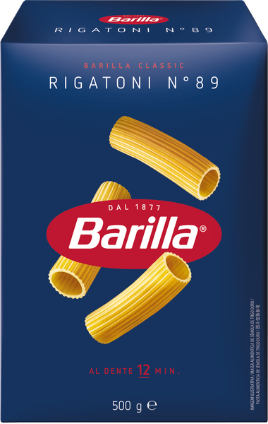 MACARRÃO BARILLA RIGATONE ESPAGUETE 500G