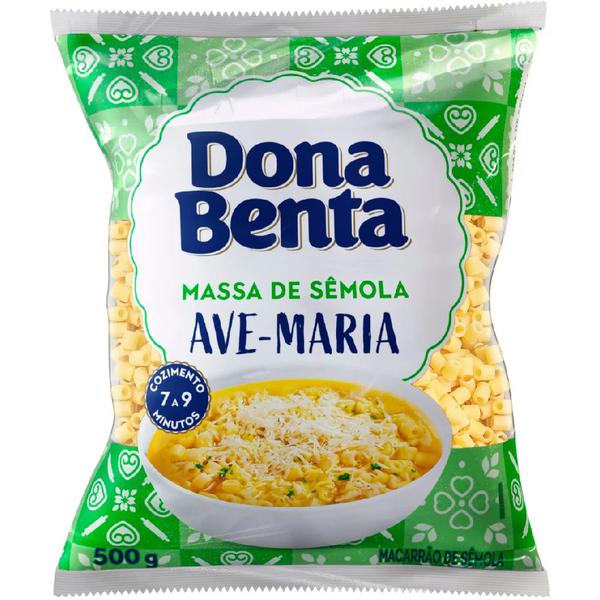 MACARRÃO SEMOLA DONA BENTA AVE MARIA 500G