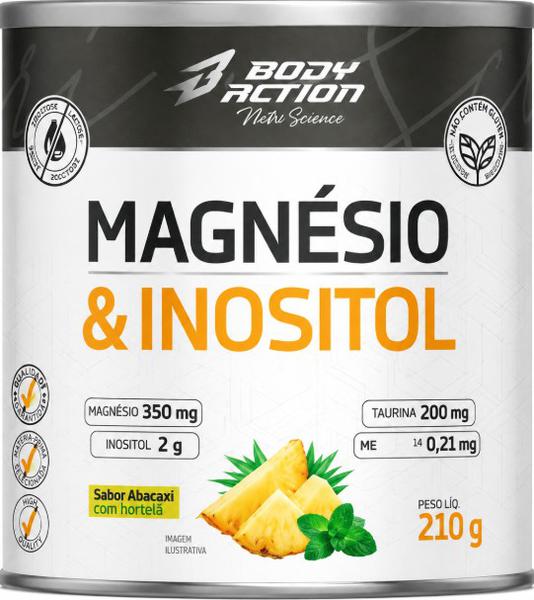 MAGNÉSIO E INOSITOL BODYACTION ABAC C/HORTELÃ 210G