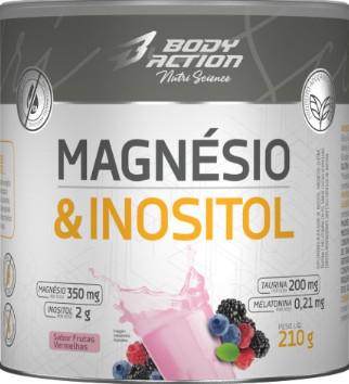 MAGNÉSIO E INOSITOL BODYACTION FRUTAS VERMELHAS 210G