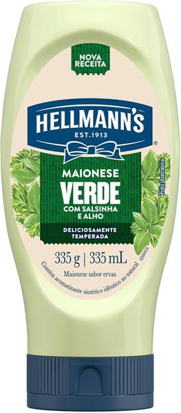 MAIONESE HELLMANN'S VERDE COM SALSINHA E ALHO 335G