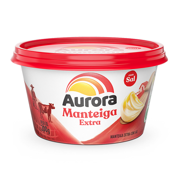 MANTEIGA AURORA POTE EXTRA C/SAL 200G