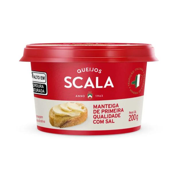 MANTEIGA SCALA POTE COM SAL 200G