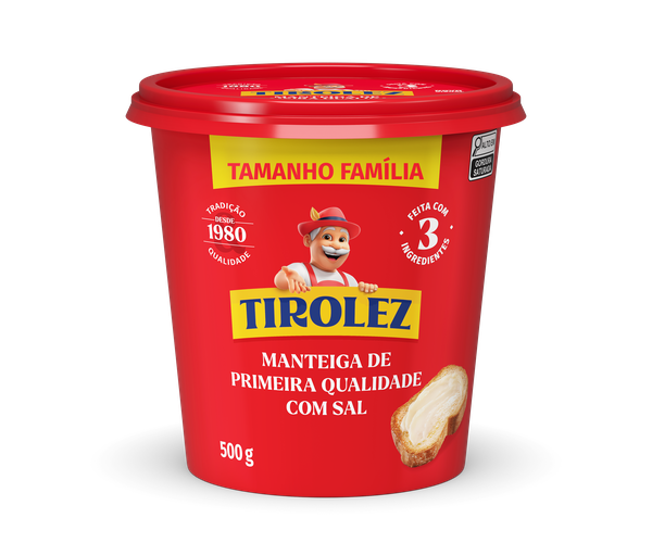 MANTEIGA TIROLEZ COM SAL 500G