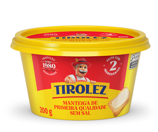 MANTEIGA TIROLEZ SEM SAL 200G
