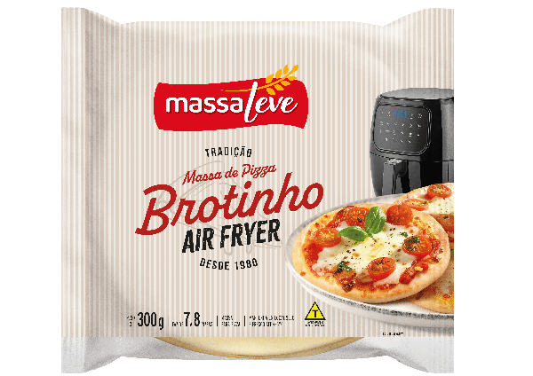 MASSA DE PIZZA BROTINHO MASSA LEVE C/8 300GR