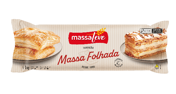 MASSA FOLHADA MASSA LEVE 1KG
