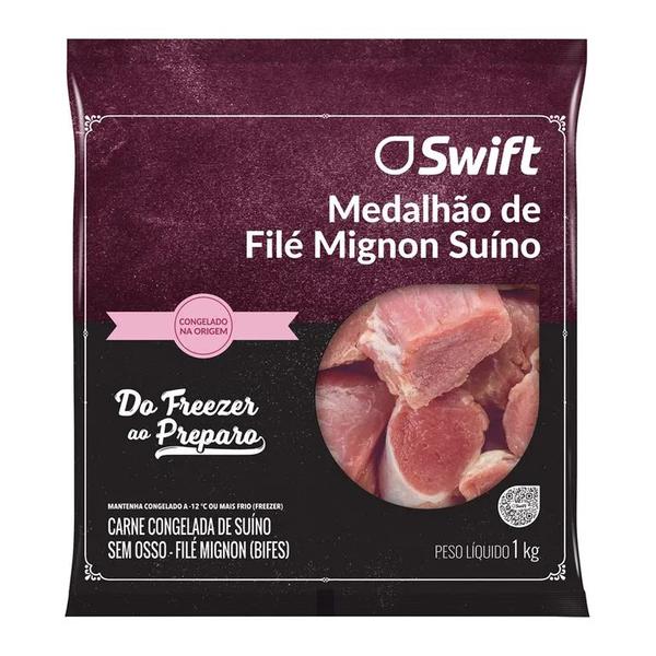 MEDALHÃO DE FILÉ MIGNON SUINO SWIFT 1KG