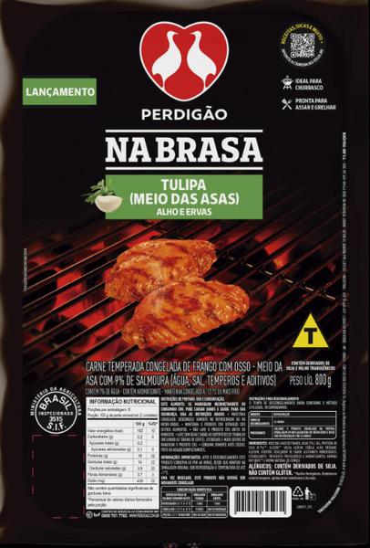 MEIO DA ASA PERDIGÃO TEMPERADA 800G