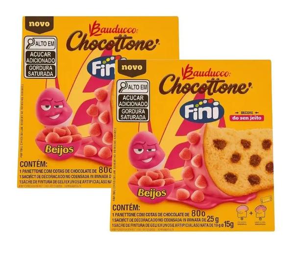 MINI CHOCOTTONE GOTAS DE CHOCOCOLATE BAUDUCCO BEIJOS 80G