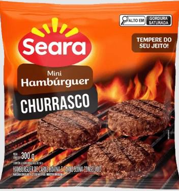 MINI HAMBÚRGUER SEARA CHURRASCO 300G