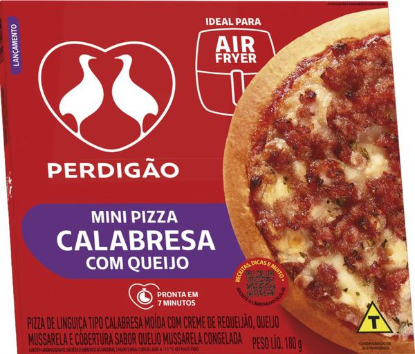 MINI PIZZA PERDIGÃO CALABRESA C/QUEIJO 180G