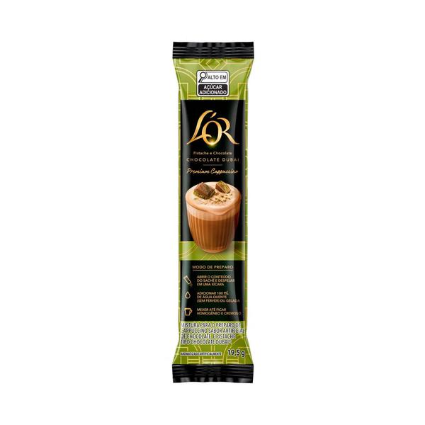 MISTURA P/ PREPARO CAPPUCCINO LOR DUBAI CHOCOLATE 19,5G