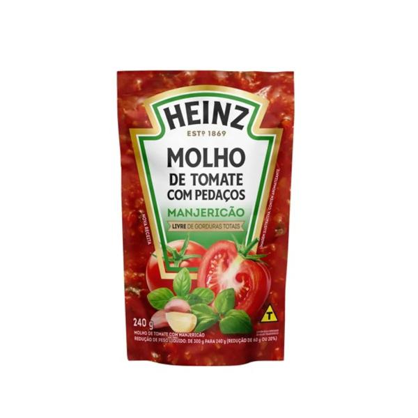 MOLHO DE TOMATE HEINZ MANJERICÃO SACHÊ 240G