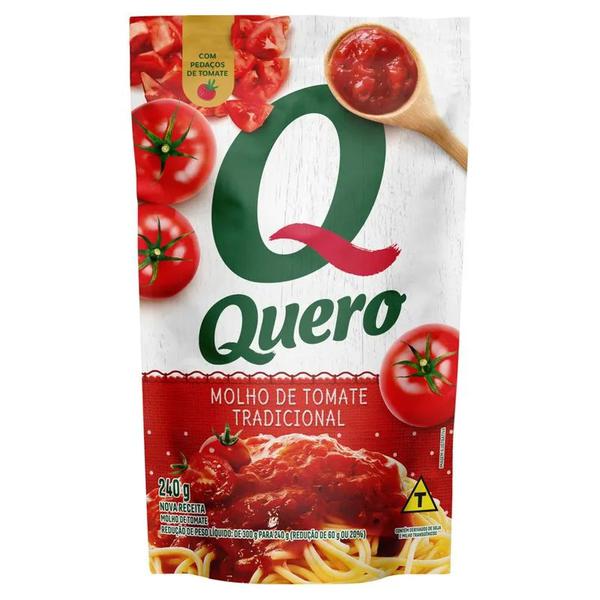 MOLHO DE TOMATE QUERO TRADICIONAL SACHÊ 240G