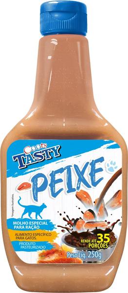 MOLHO PARA RAÇÃO GATOS TASTY SABOR PEIXE 250G