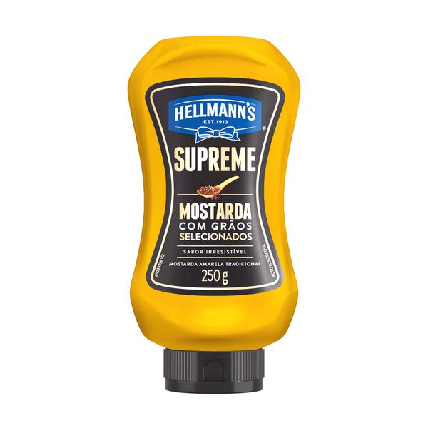 MOSTARDA HELLMANN'S SUPREME TRADICIONAL SQUEEZE 250G