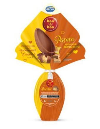 OVO DE PÁSCOA ARCOR BON O BON PAÇOCA 150G