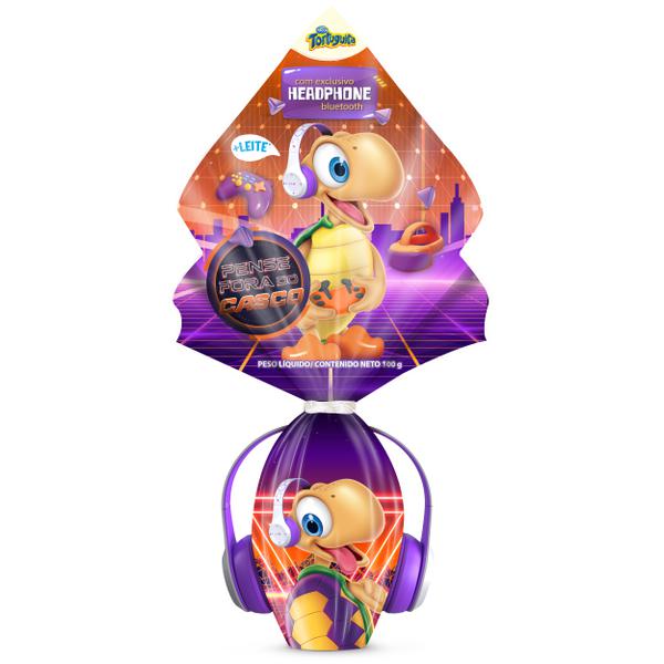 OVO DE PÁSCOA ARCOR TORTUGUITA COM HEADPHONE 100G