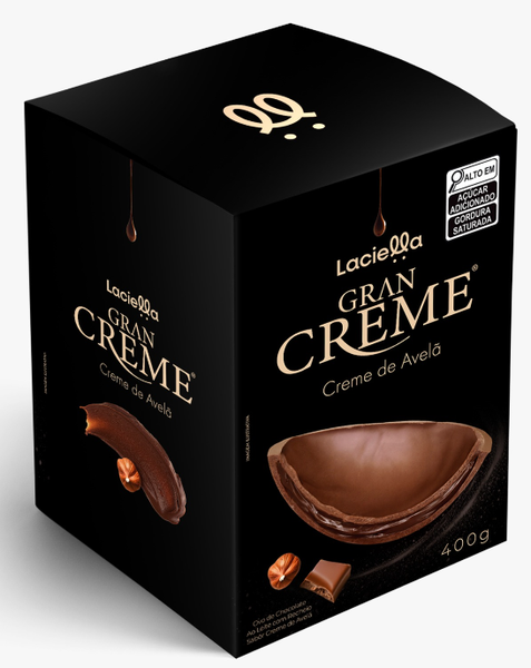 OVO DE PÁSCOA LACIELLA TRUFADO GRAN CREME AVELÃ 400G