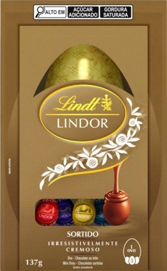 OVO DE PÁSCOA LINDT SORTIDO 132,5G