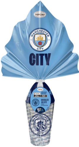 OVO DE PÁSCOA TOPCAU AO LEITE MANCHESTER CITY 120G