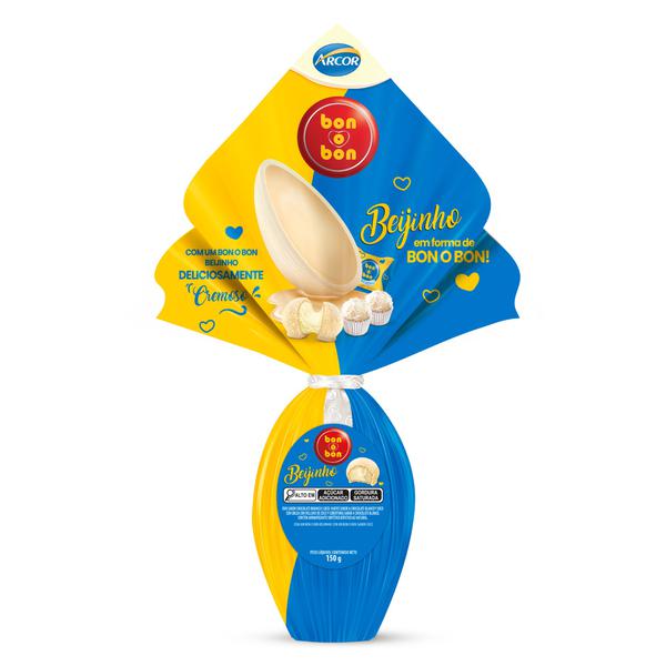 OVO PÁSCOA ARCOR BONOBON BEIJINHO 150G