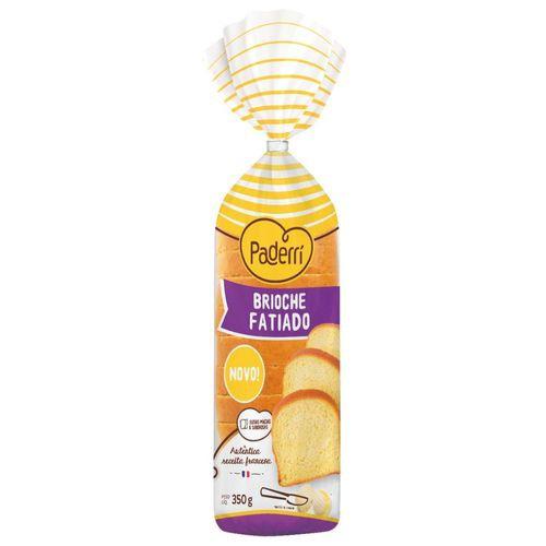 PÃO BRIOCHE FATIADO  PADERRI 350G
