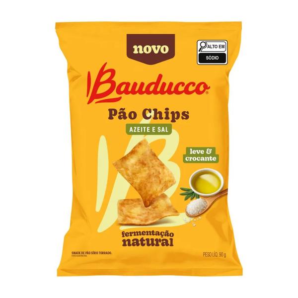 PÃO CHIPS BAUDUCCO AZEITE E SAL 90G