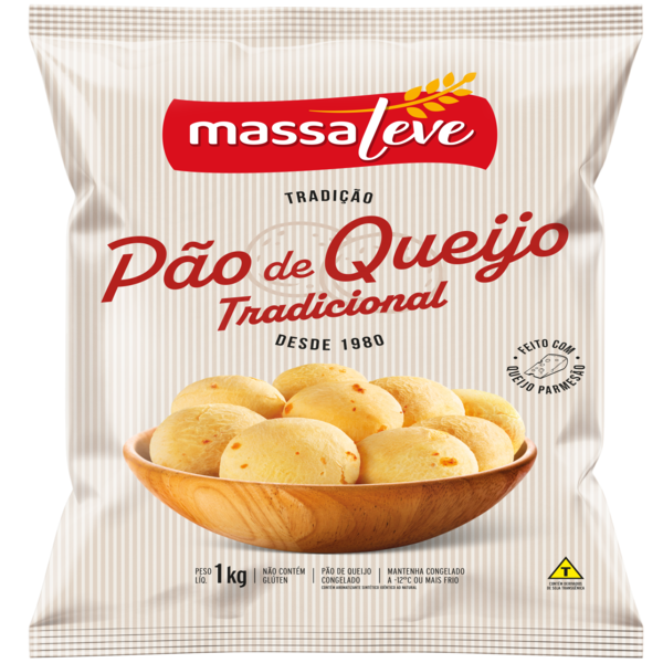 PÃO DE QUEIJO MASSA LEVE TRADICIONAL 1KG