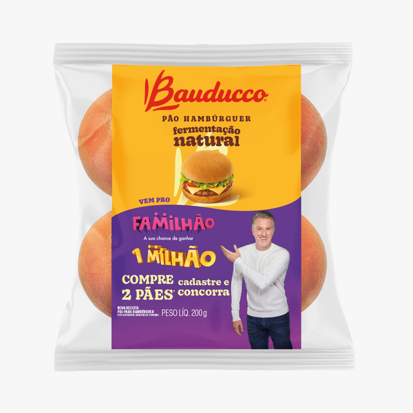 PÃO HAMBÚRGUER BAUDUCCO 200G