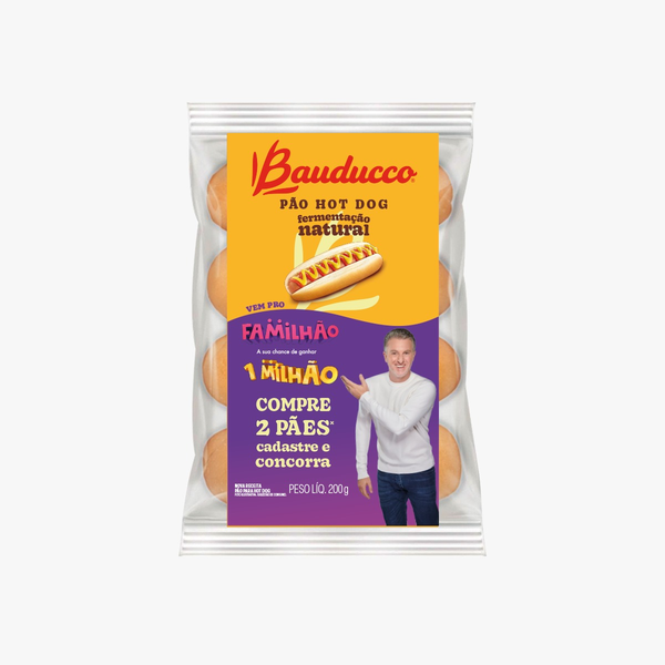 PÃO HOT DOG BAUDUCCO 200G