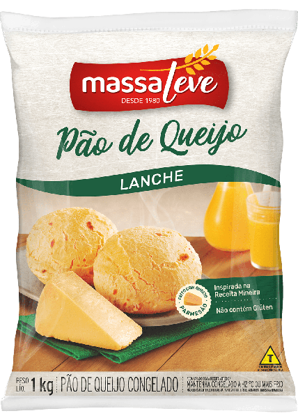 PÃO DE QUEIJO MASSA LEVE LANCHE 1KG