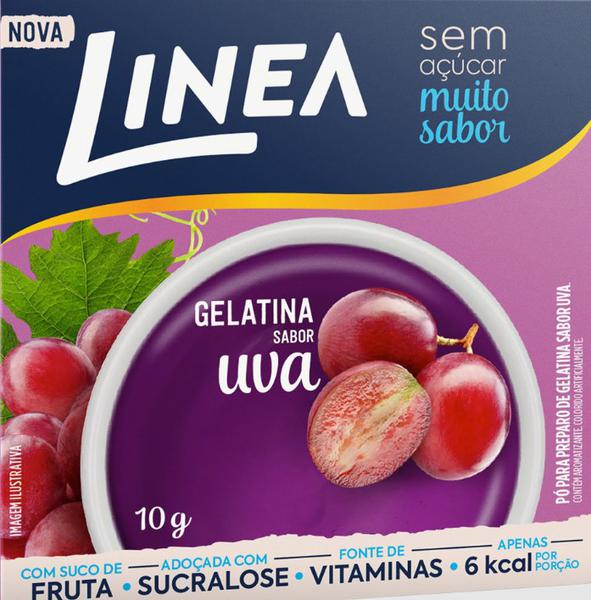 PÓ PARA GELATINA DIET LINEA UVA 10G
